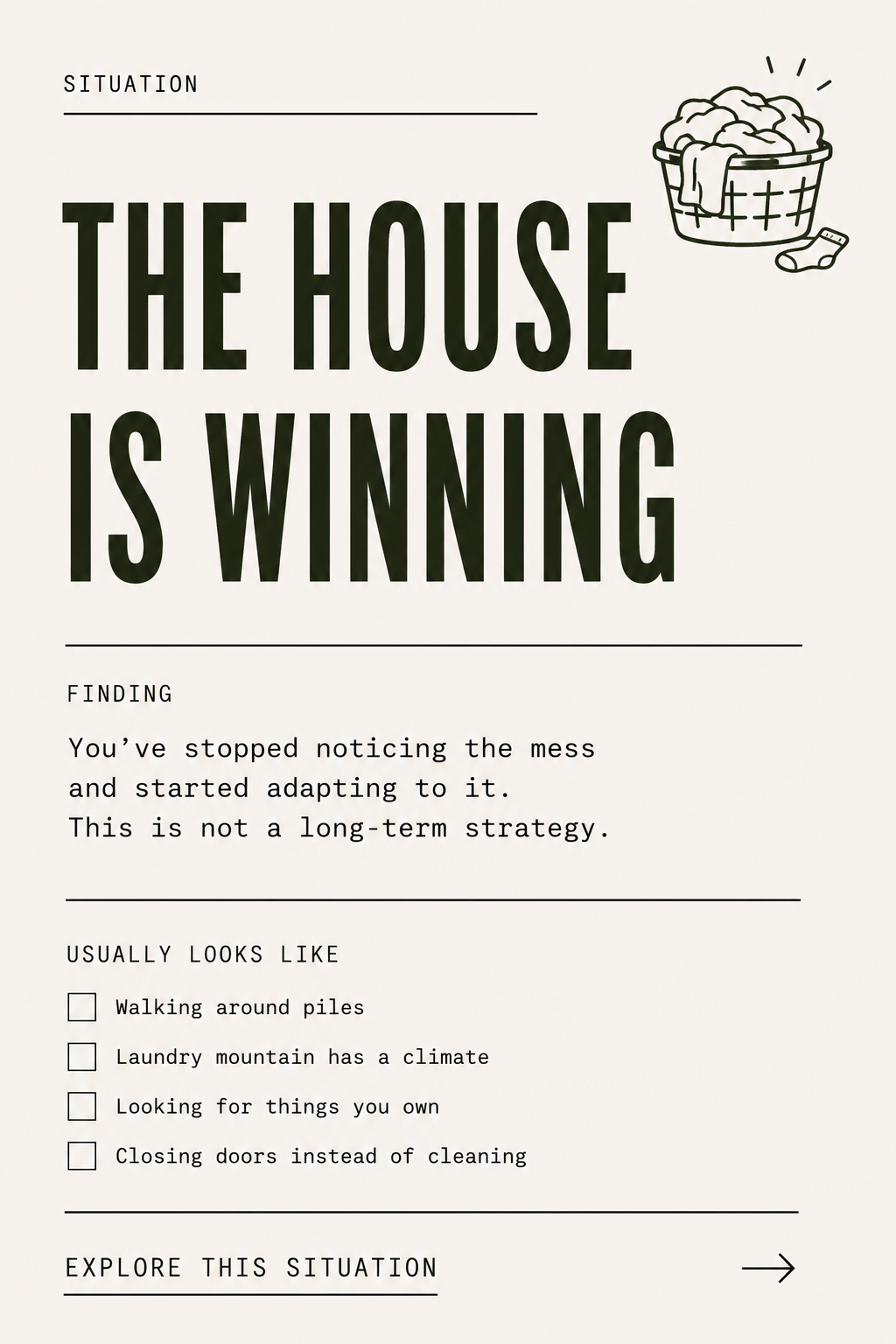 THE HOUSE IS WINNING