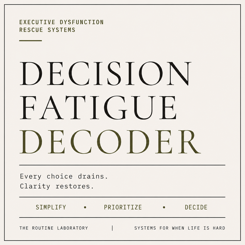 Decision Fatigue Decoder