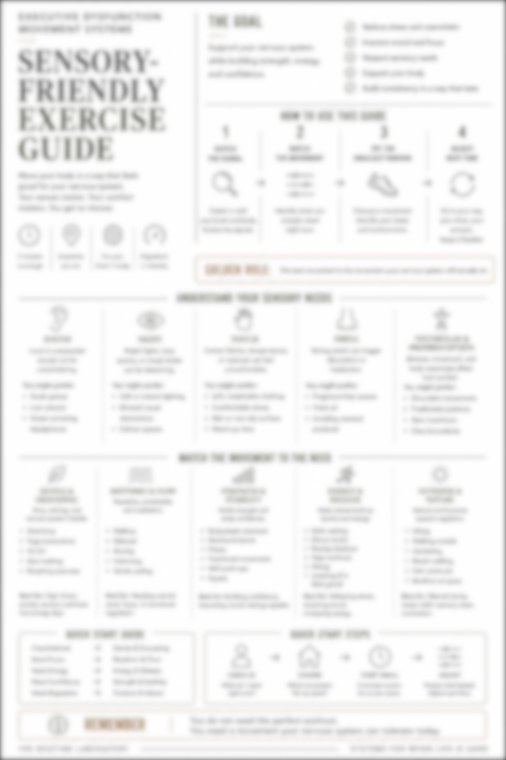 Sensory-Friendly Exercise Guide