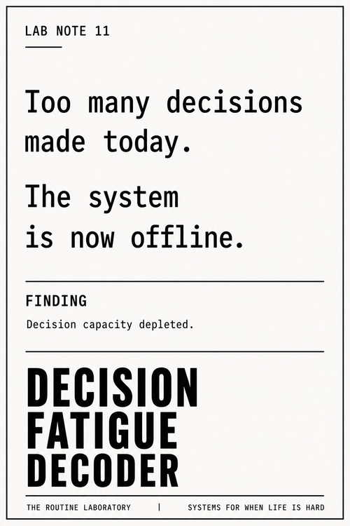 Decision Fatigue Decoder
