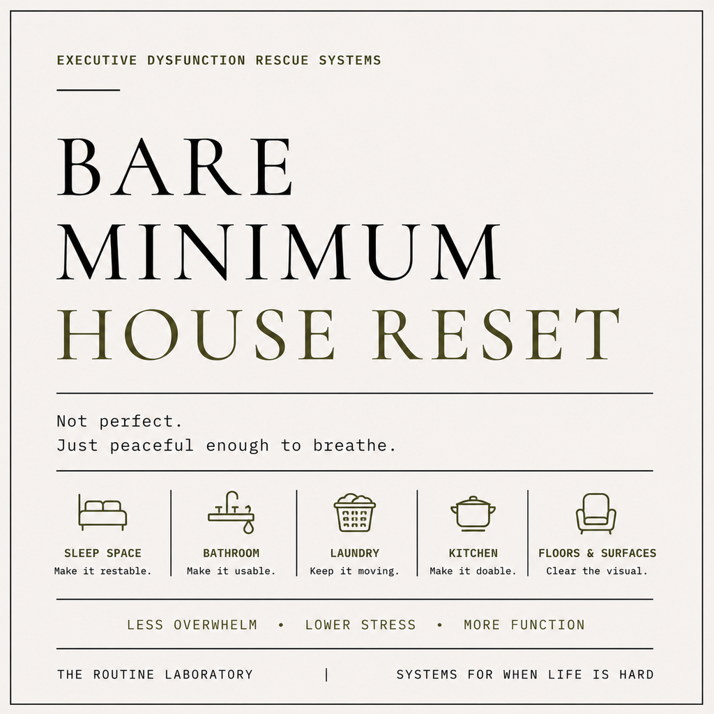 Bare Minimum House Reset