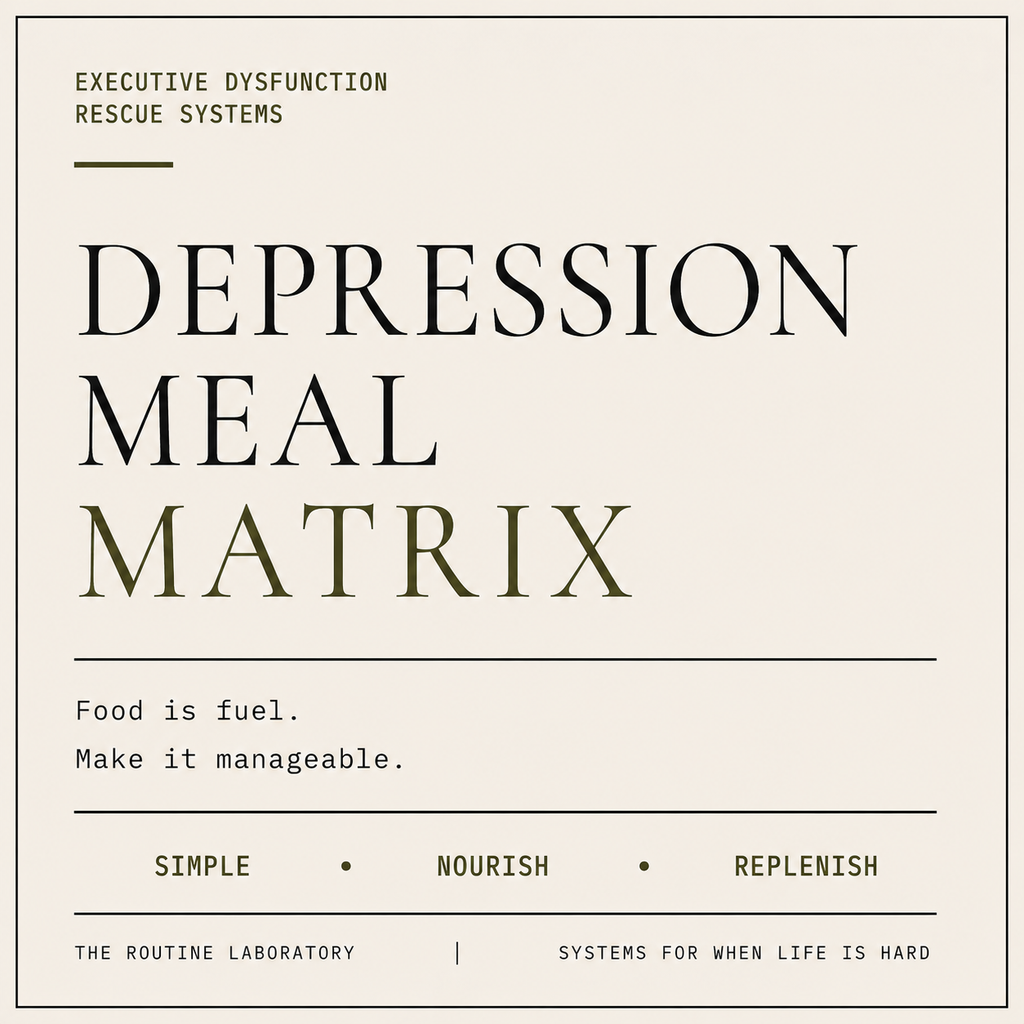 Depression Meal Matrix