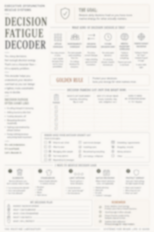 Decision Fatigue Decoder