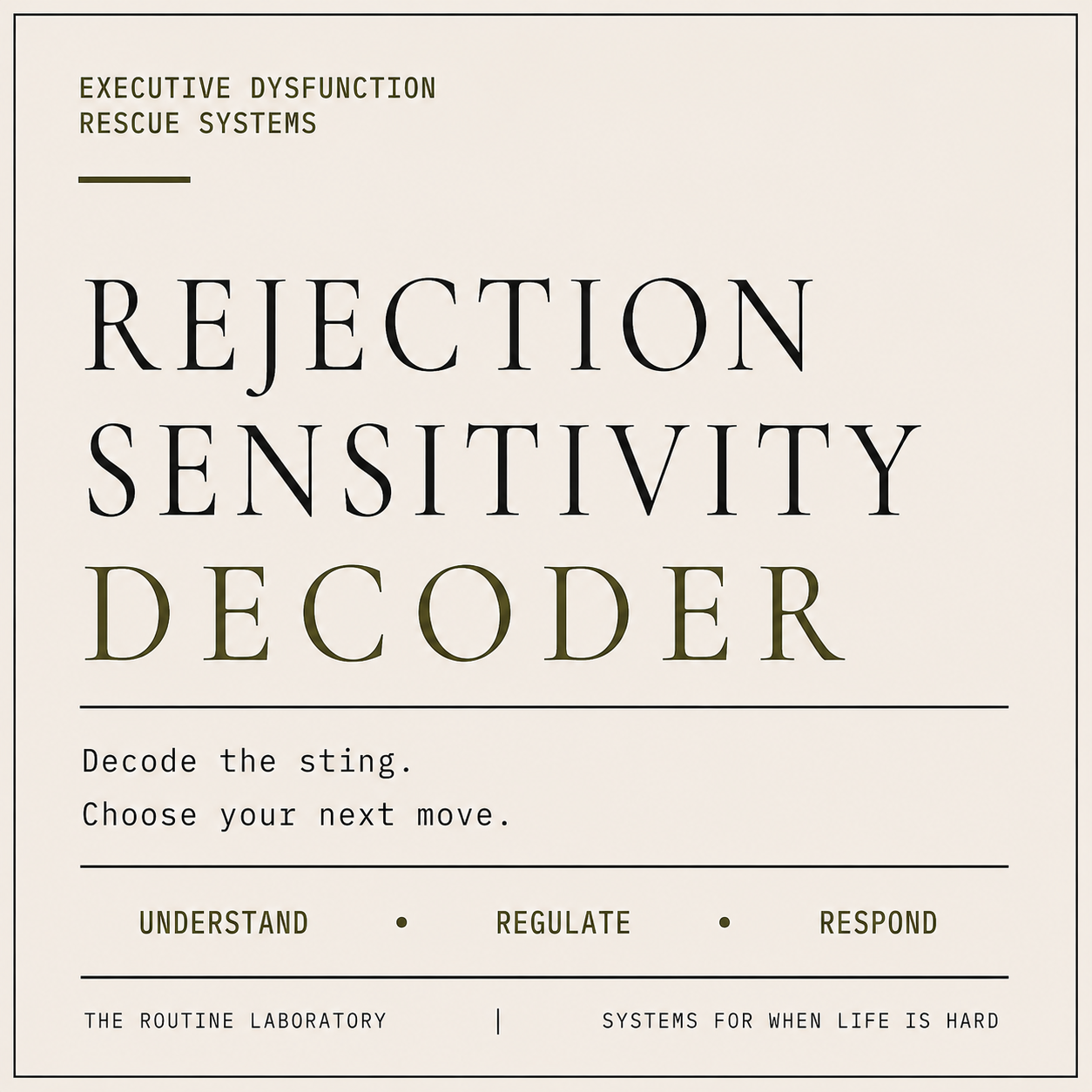 Rejection Sensitivity Decoder