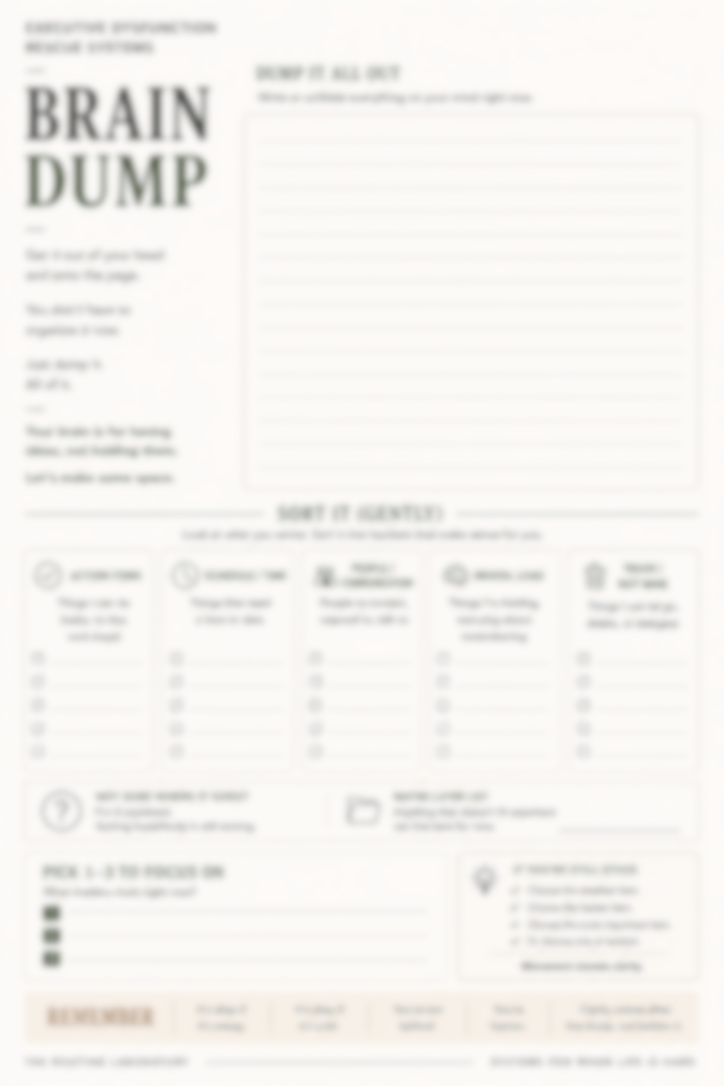 Brain Dump