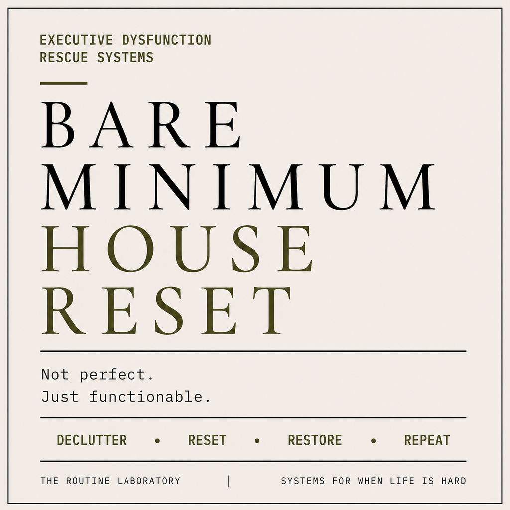 Bare Minimum House Reset