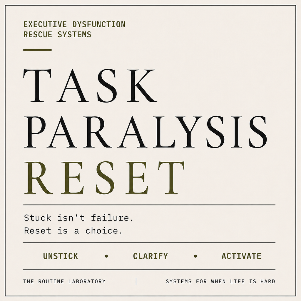Task Paralysis Reset