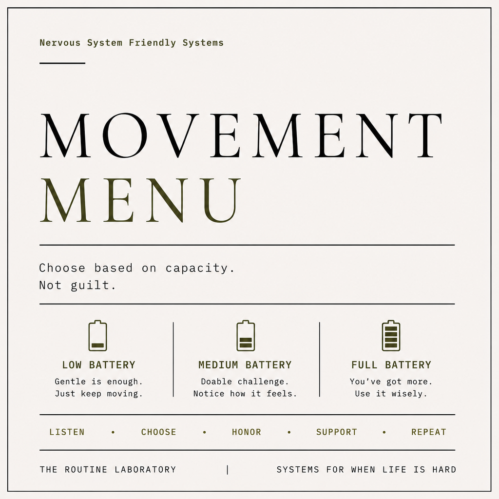 Movement Menu