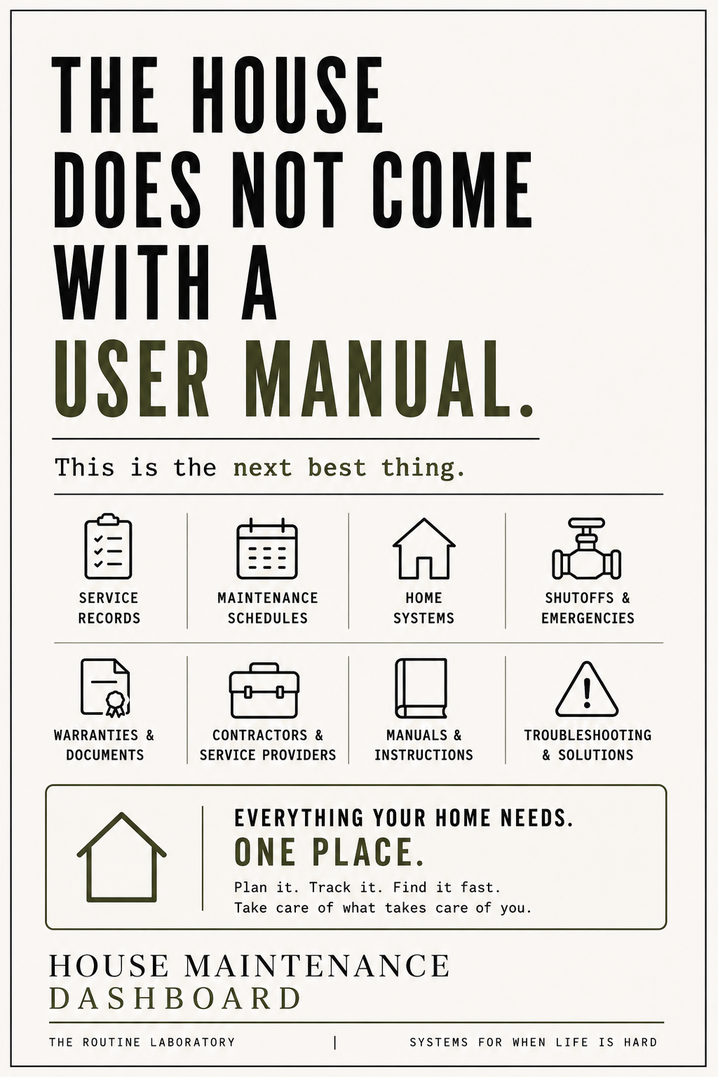House Maintenance Dashboard
