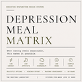 Depression Meal Matrix