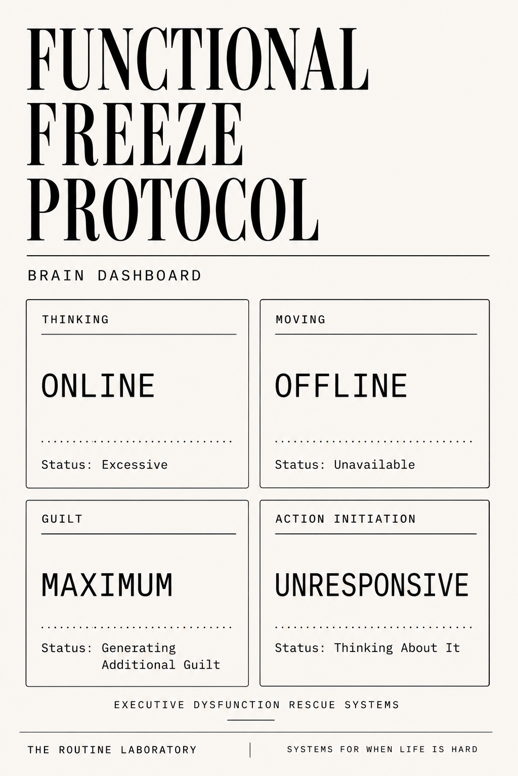 Functional Freeze Protocol
