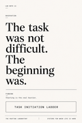Task Initiation Ladder