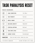 Task Paralysis Reset