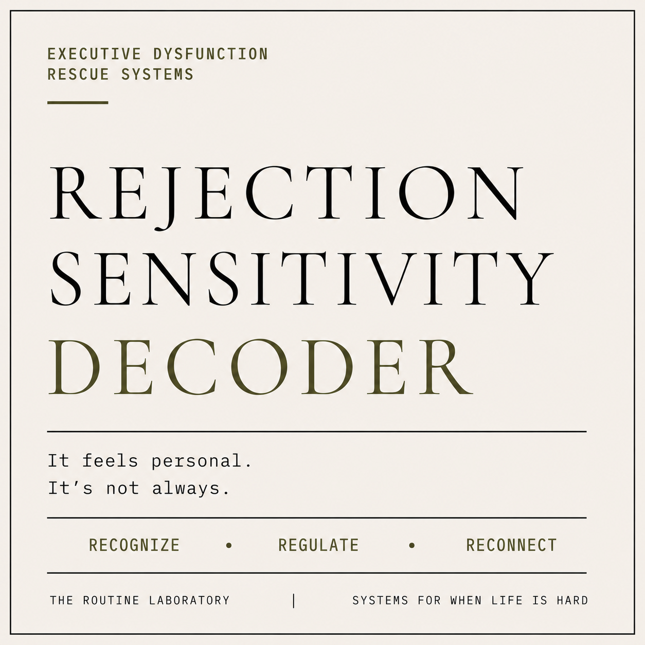 Rejection Sensitivity Decoder