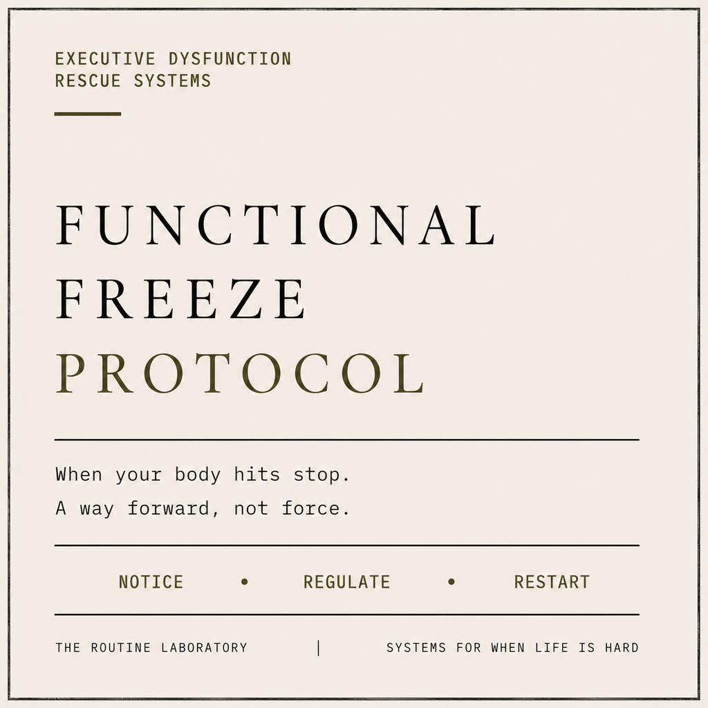Functional Freeze Protocol
