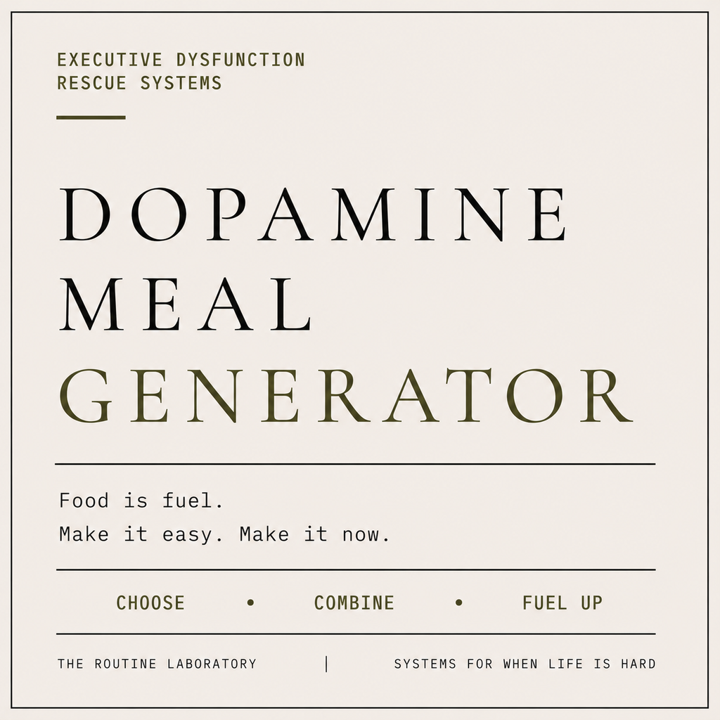 Dopamine Meal Generator
